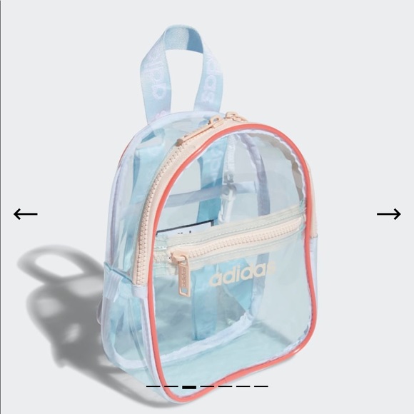 ❌SOLD OUT❌BRAND NEW CLEAR MINI ADIDAS BACKPACK - Picture 3 of 7